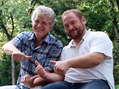 Ronald Tettinek und Gerhard Blaboll beim Radiointerview