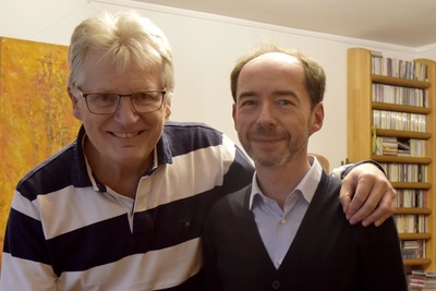 Heinz Ferlesch und Gerhard Blaboll beim Radiointerview