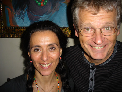 Timna Brauer und Gerhard Blaboll beim Radiointerview
