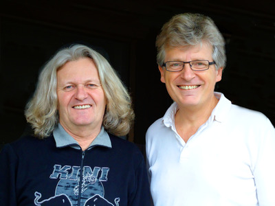 Helmut Tschellnig und Gerhard Blaboll beim Radiointerview