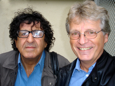 Robert Schindel und Gerhard Blaboll beim Radiointerview