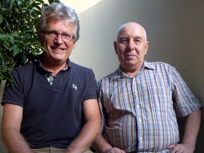 Herbert Pasiecznyk und Gerhard Blaboll beim Radiointerview