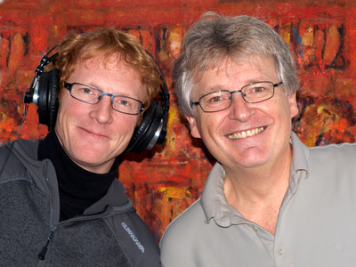 Heinz Hofbauer und Gerhard Blaboll beim Radiointerview