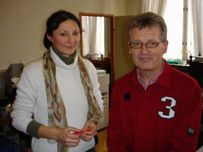 Andrea Schramek und Gerhard Blaboll beim Radiointerview