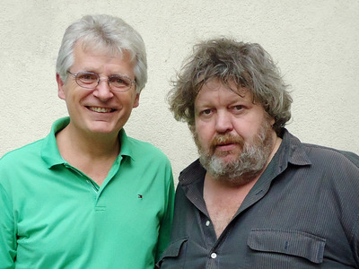 Georg Biron und Gerhard Blaboll beim Radiointerview