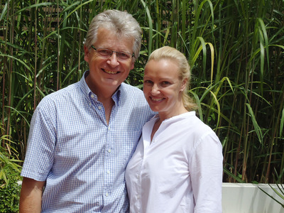 Verena Scheitz und Gerhard Blaboll beim Radiointerview