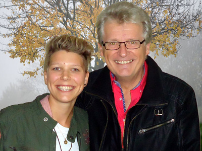 Virginia Ernst und Gerhard Blaboll beim Radiointerview