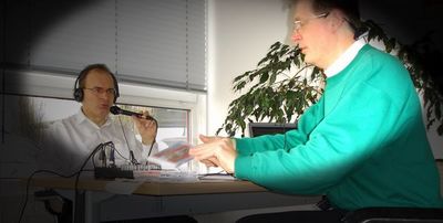 Erich Zib und Gerhard Blaboll beim Radiointerview