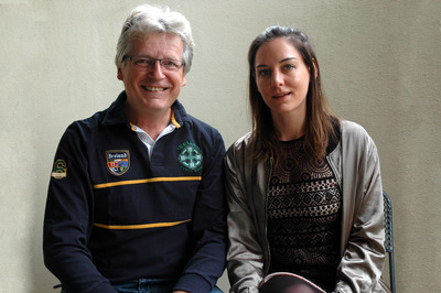 Mary Broadcast und Gerhard Blaboll beim Radiointerview