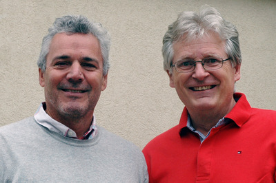 Peter Edelmann und Gerhard Blaboll beim Radiointerview