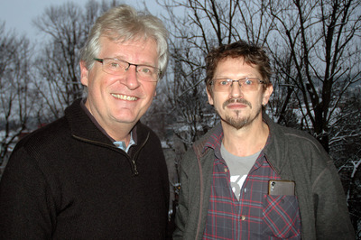 Walther Soyka und Gerhard Blaboll beim Radiointerview