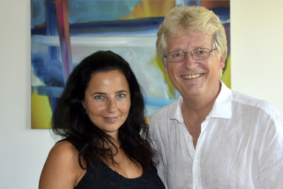 Nadja Maleh und Gerhard Blaboll beim Radiointerview