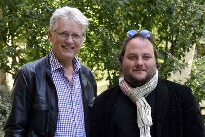 Franz Alexander Langer und Gerhard Blaboll beim Radiointerview