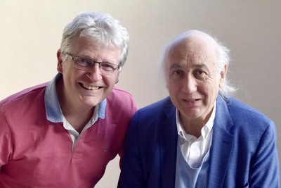 Paul Hertel und Gerhard Blaboll beim Radiointerview