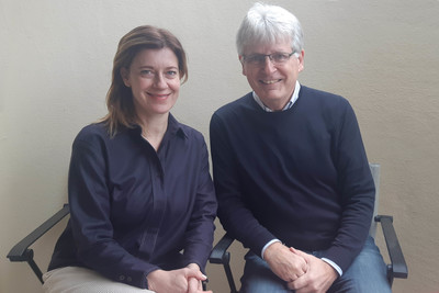 Caroline Peters und Gerhard Blaboll beim Radiointerview