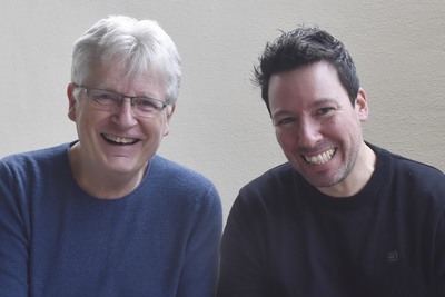 Lorenz Christoph Aichner und Gerhard Blaboll beim Radiointerview