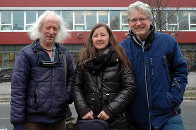 Zappa Bluespumpm und Judith Pechoc und Gerhard Blaboll beim Radiointerview