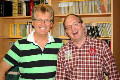 Markus Mitterhuber und Gerhard Blaboll beim Radiointerview